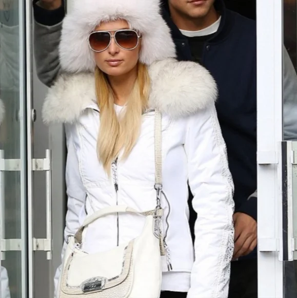 Coach Kristen Woven Round Leather Satchel $498 Authentic Gray/Silver VGUC - Picture 5 of 16